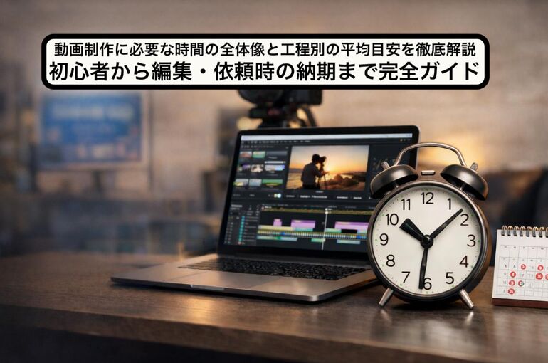 動画制作に必要な時間の全体像と工程別の平均目安を徹底解説｜初心者から編集・依頼時の納期まで完全ガイド