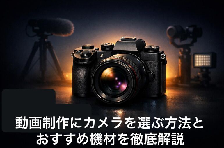動画制作にカメラを選ぶ方法とおすすめ機材を徹底解説
