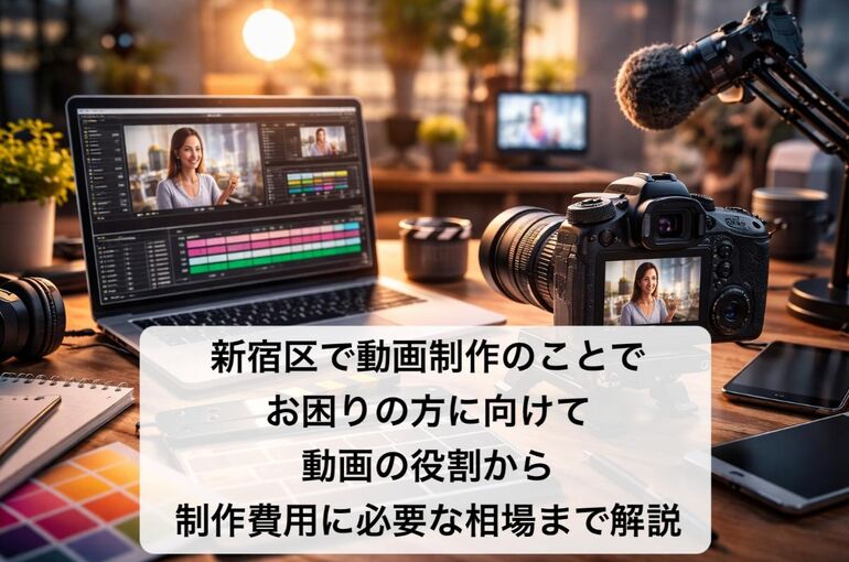 新宿区で動画制作のことでお困りの方に向けて動画の役割から制作費用に必要な相場まで解説