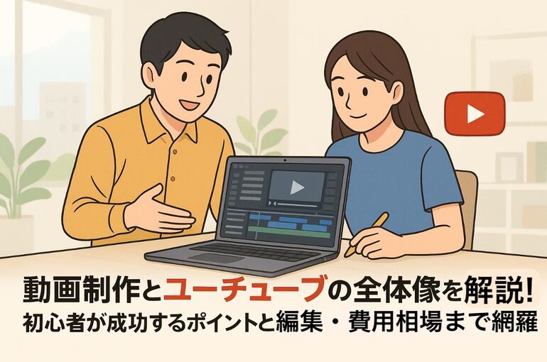 動画制作とユーチューブの全体像を解説｜初心者が成功するポイントと編集・費用相場まで網羅