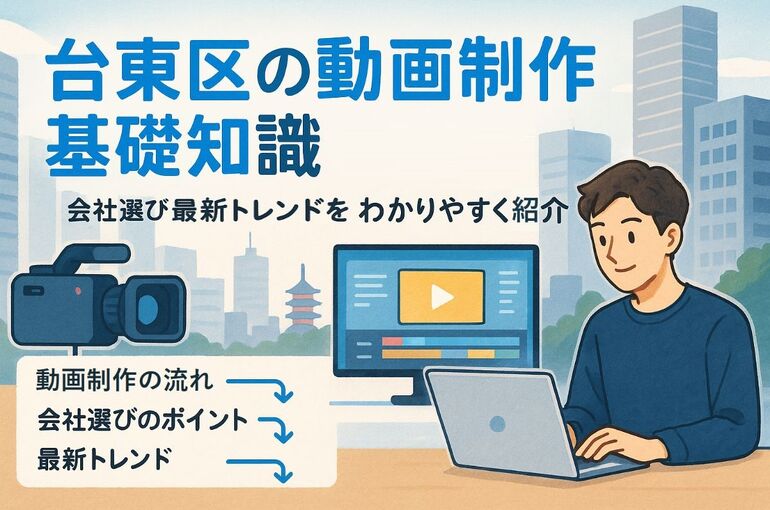台東区で動画制作の基礎知識を徹底解説！会社選びや最新トレンドまで網羅