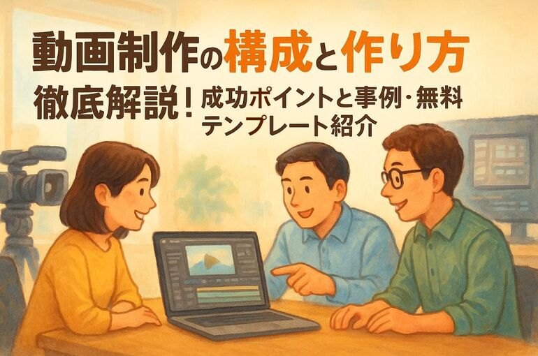 動画制作の構成と作り方徹底解説｜成功ポイントと事例・無料テンプレート紹介