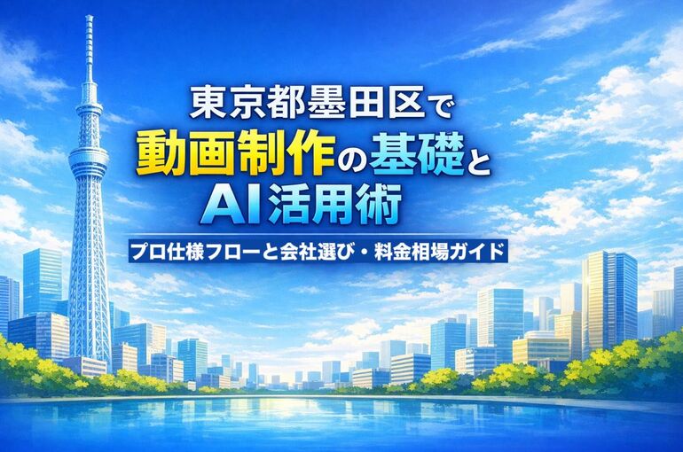 東京都墨田区で動画制作の基礎とAI活用術｜プロ仕様フローと会社選び・料金相場ガイド